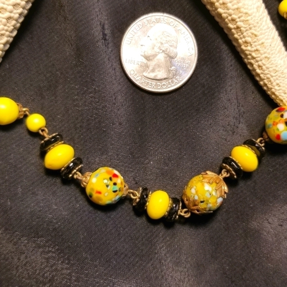 1940s Italian Venetian Murano Glass Necklace - Picture 3 of 8